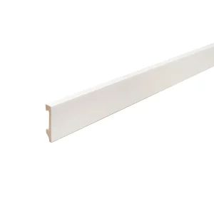 EPSILON ZÓCALO PLAIN 70mm x 15mm  x 2,44m BLANCO MATE