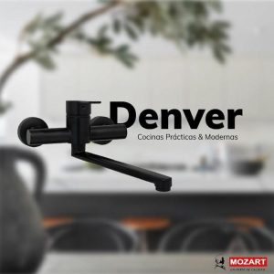 MONOCOMANDO PARED COCINA DENVER NEGRA( Bulto x12) MOZART