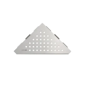 ESTANTE ESQUINERO TRIANGULAR ACERO CEPILLADO CUADRADO PARA EMBUTIR
